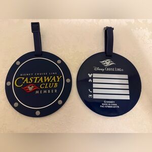 Disney Cruise Line Castaway Club Member Luggage Tags - NEW Vacation
